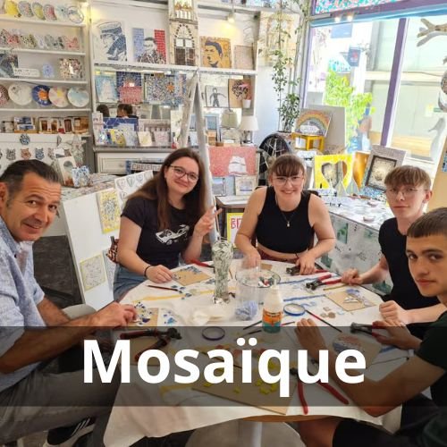 Atelier mosaïque à Olhão