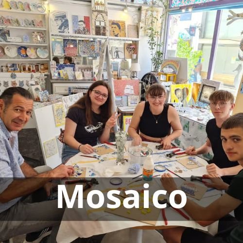 Atelier mosaïque à Olhão